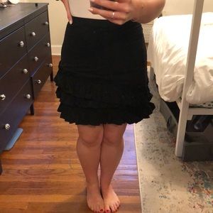 J. Crew Ruffle Mini Skirt